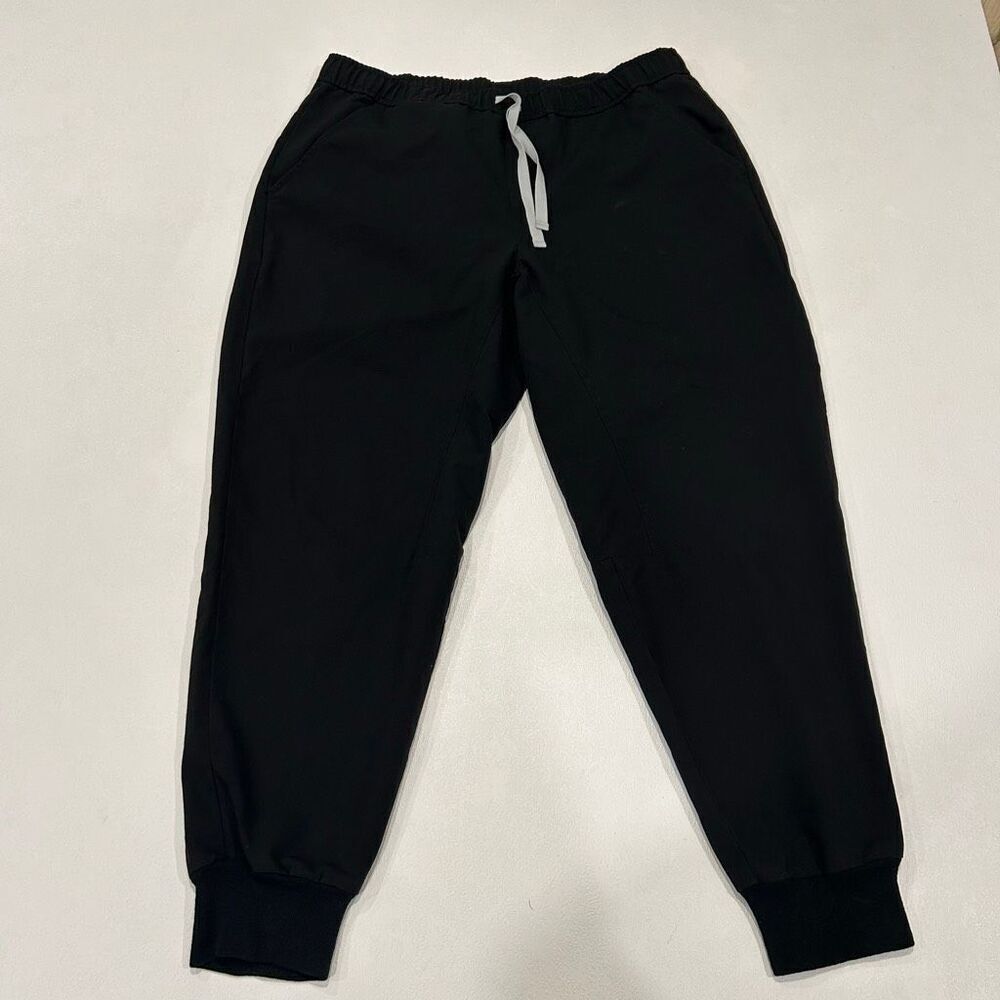 FIGS Black Scrub Jogger Pants Women’s Large Short Technical Collection